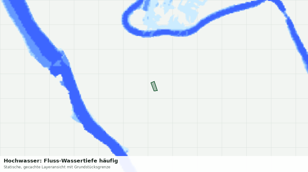 Statische Kartenansicht: Hochwasser: Fluss-Wassertiefe häufig