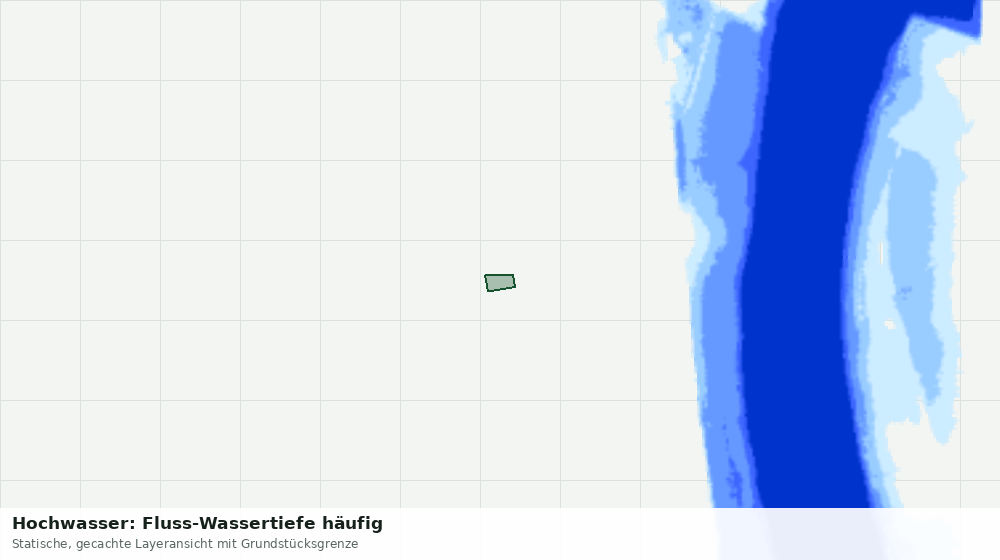 Statische Kartenansicht: Hochwasser: Fluss-Wassertiefe häufig