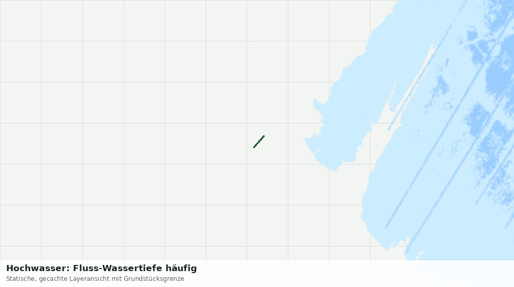 Statische Kartenansicht: Hochwasser: Fluss-Wassertiefe häufig