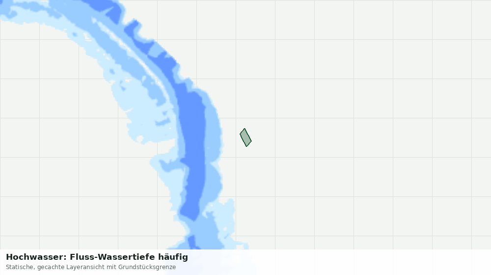 Statische Kartenansicht: Hochwasser: Fluss-Wassertiefe häufig