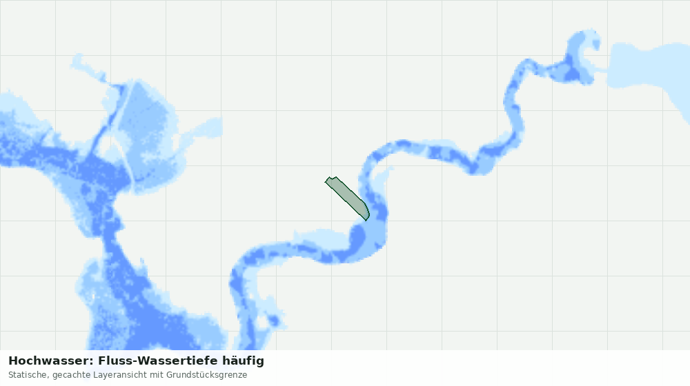 Statische Kartenansicht: Hochwasser: Fluss-Wassertiefe häufig