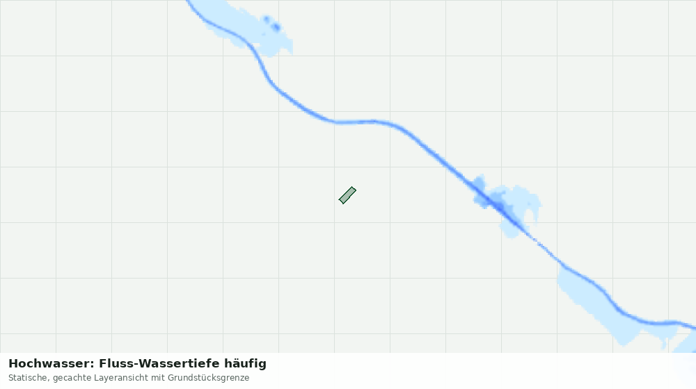 Statische Kartenansicht: Hochwasser: Fluss-Wassertiefe häufig