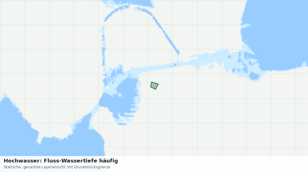 Statische Kartenansicht: Hochwasser: Fluss-Wassertiefe häufig