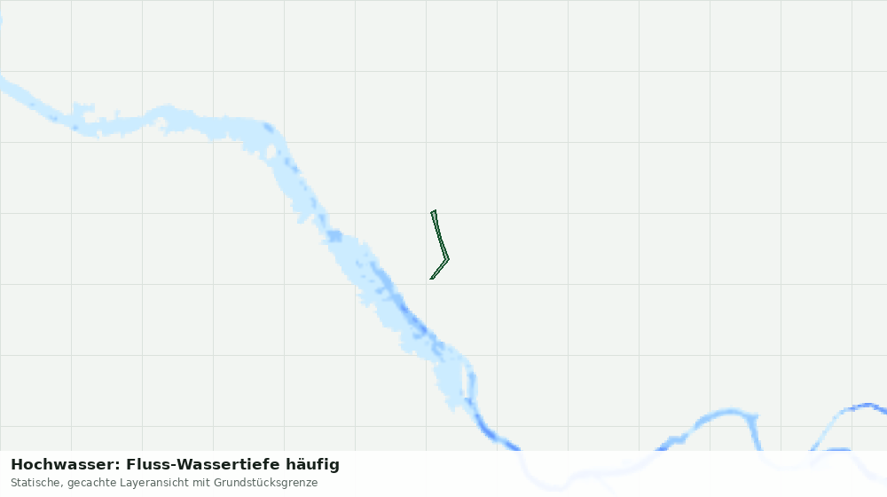Statische Kartenansicht: Hochwasser: Fluss-Wassertiefe häufig