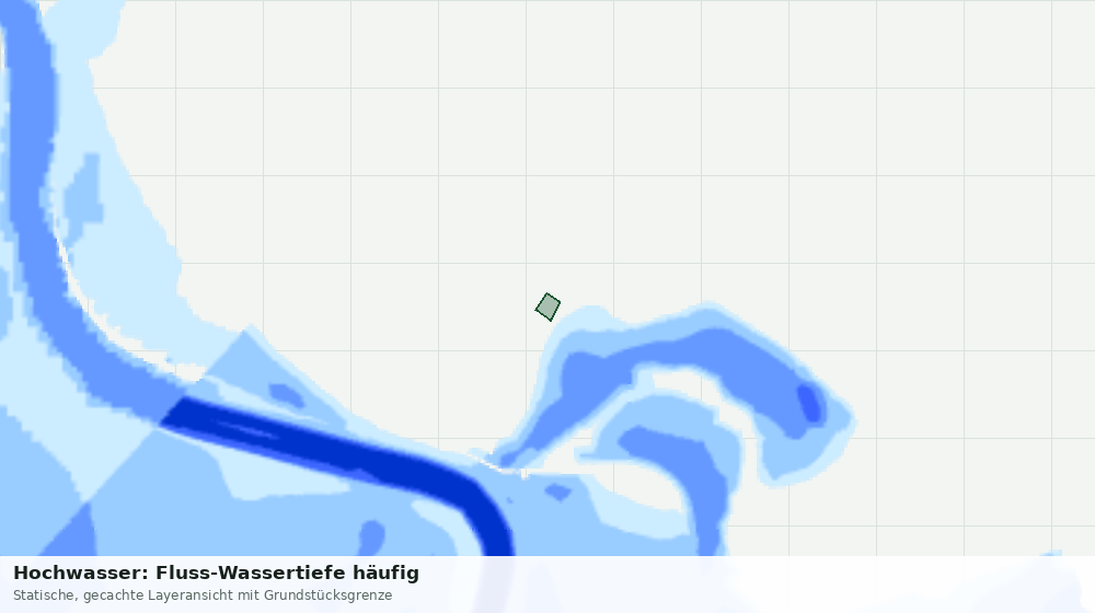 Statische Kartenansicht: Hochwasser: Fluss-Wassertiefe häufig