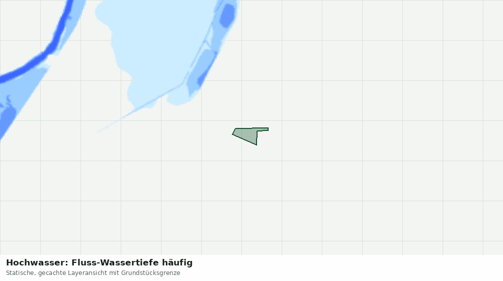 Statische Kartenansicht: Hochwasser: Fluss-Wassertiefe häufig
