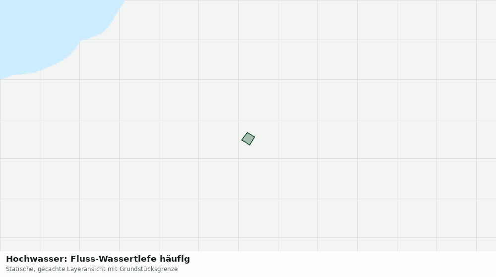 Statische Kartenansicht: Hochwasser: Fluss-Wassertiefe häufig