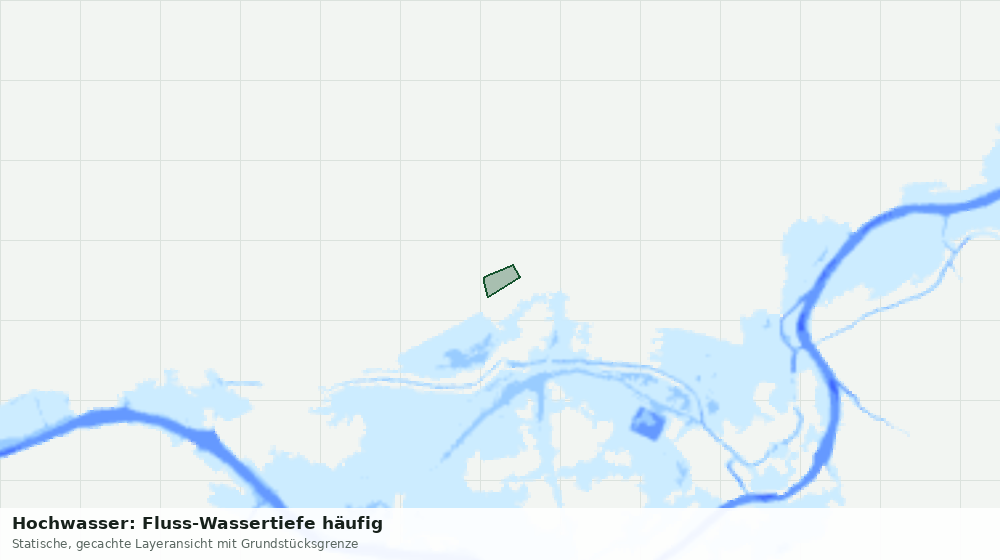 Statische Kartenansicht: Hochwasser: Fluss-Wassertiefe häufig