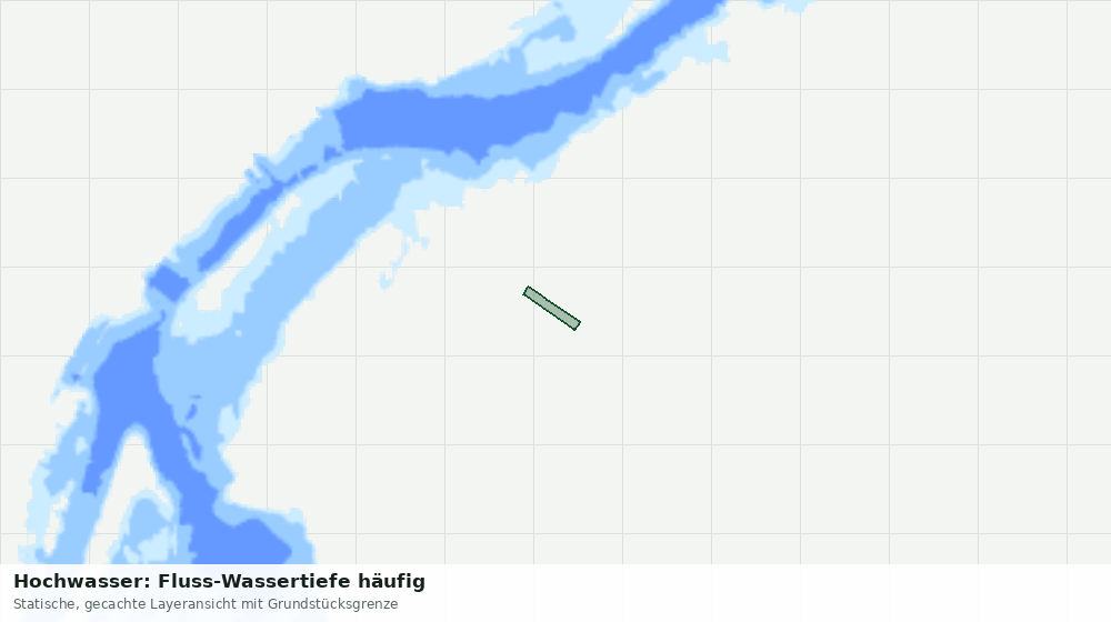Statische Kartenansicht: Hochwasser: Fluss-Wassertiefe häufig