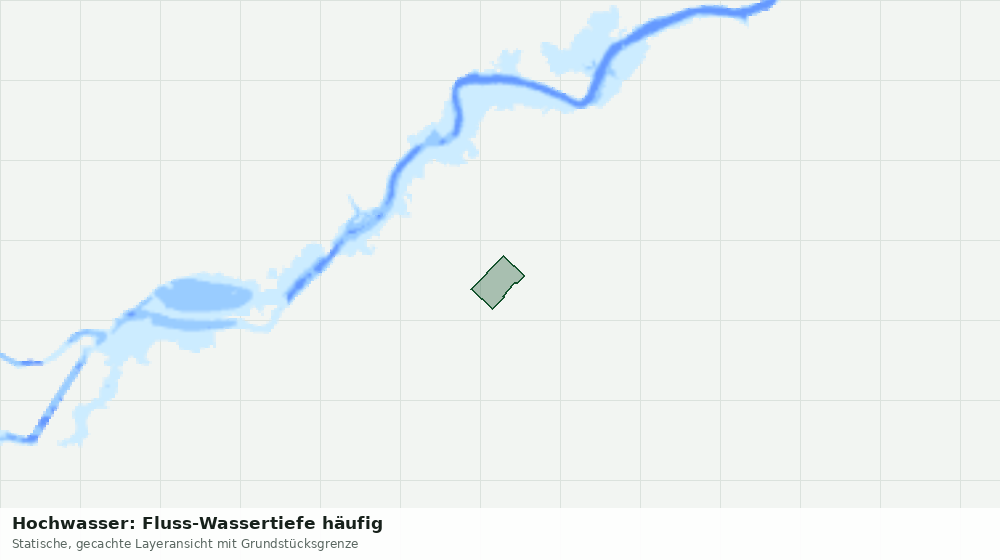 Statische Kartenansicht: Hochwasser: Fluss-Wassertiefe häufig