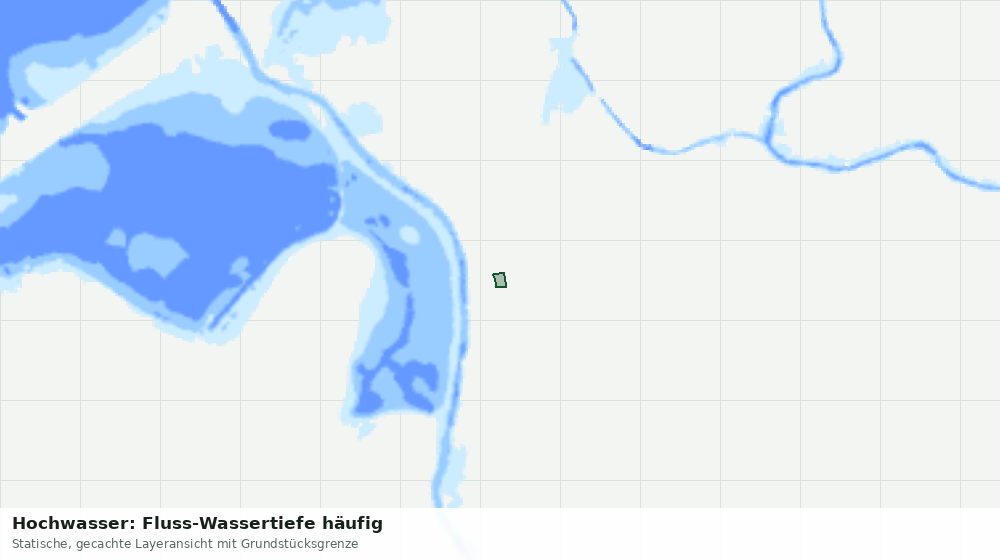 Statische Kartenansicht: Hochwasser: Fluss-Wassertiefe häufig