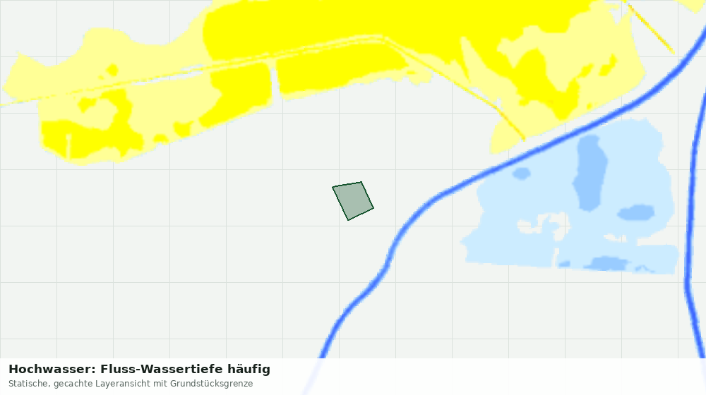 Statische Kartenansicht: Hochwasser: Fluss-Wassertiefe häufig