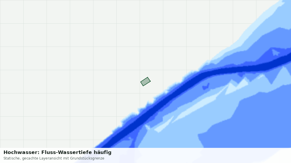 Statische Kartenansicht: Hochwasser: Fluss-Wassertiefe häufig