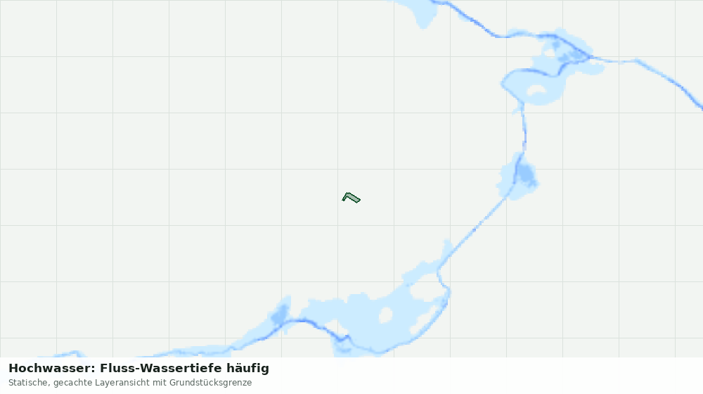 Statische Kartenansicht: Hochwasser: Fluss-Wassertiefe häufig
