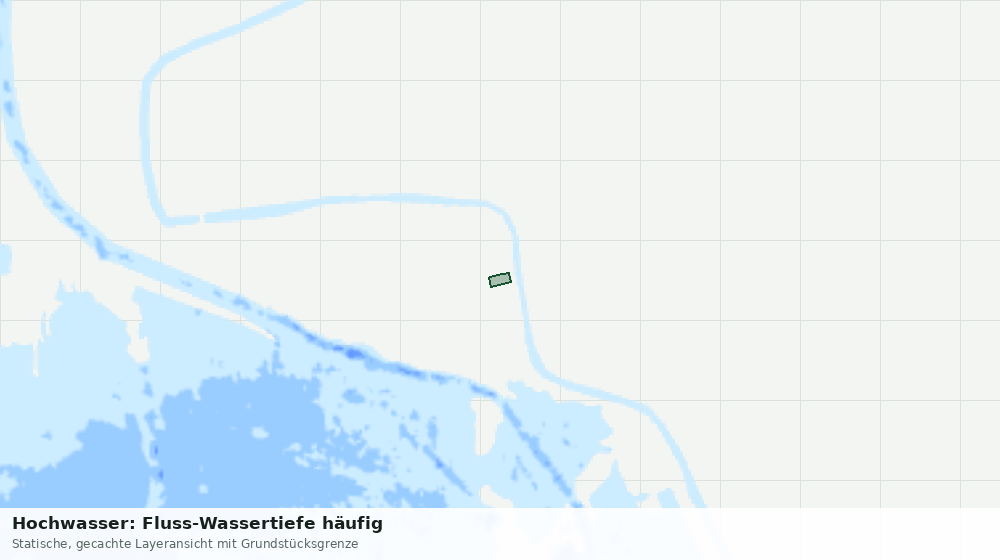 Statische Kartenansicht: Hochwasser: Fluss-Wassertiefe häufig