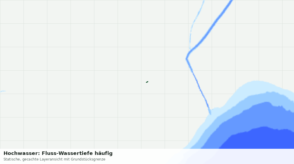 Statische Kartenansicht: Hochwasser: Fluss-Wassertiefe häufig