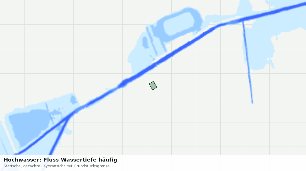 Statische Kartenansicht: Hochwasser: Fluss-Wassertiefe häufig