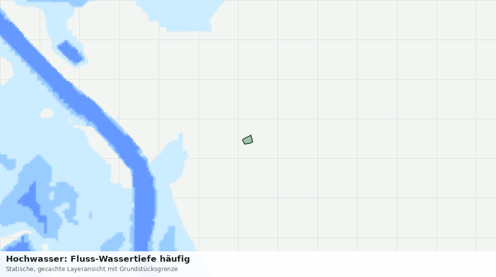 Statische Kartenansicht: Hochwasser: Fluss-Wassertiefe häufig