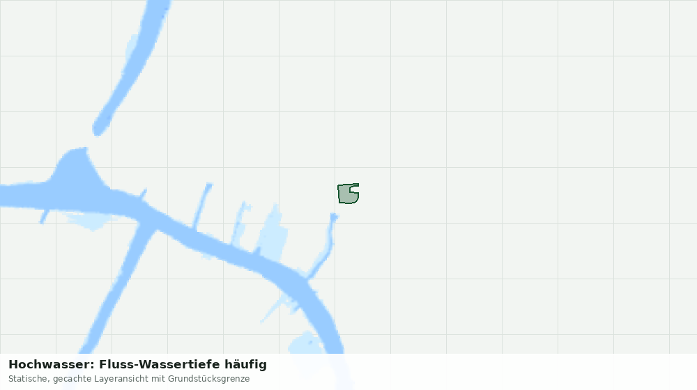 Statische Kartenansicht: Hochwasser: Fluss-Wassertiefe häufig
