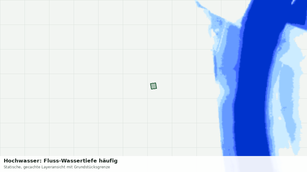 Statische Kartenansicht: Hochwasser: Fluss-Wassertiefe häufig