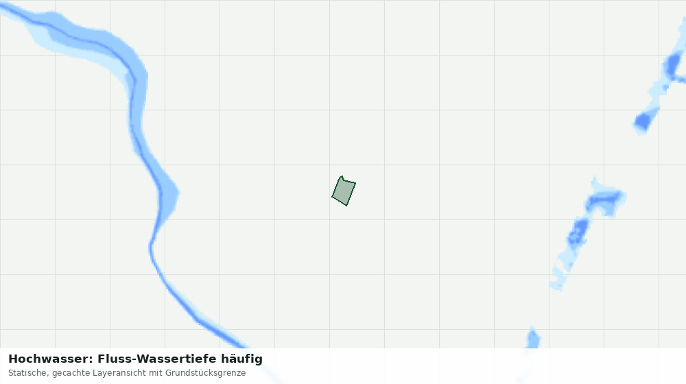 Statische Kartenansicht: Hochwasser: Fluss-Wassertiefe häufig
