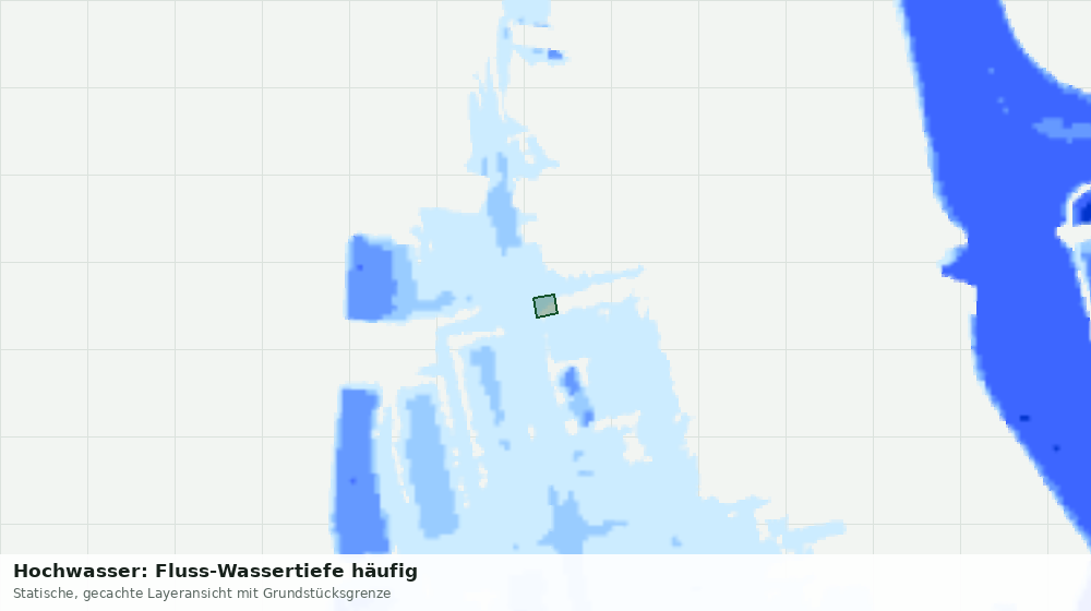 Statische Kartenansicht: Hochwasser: Fluss-Wassertiefe häufig
