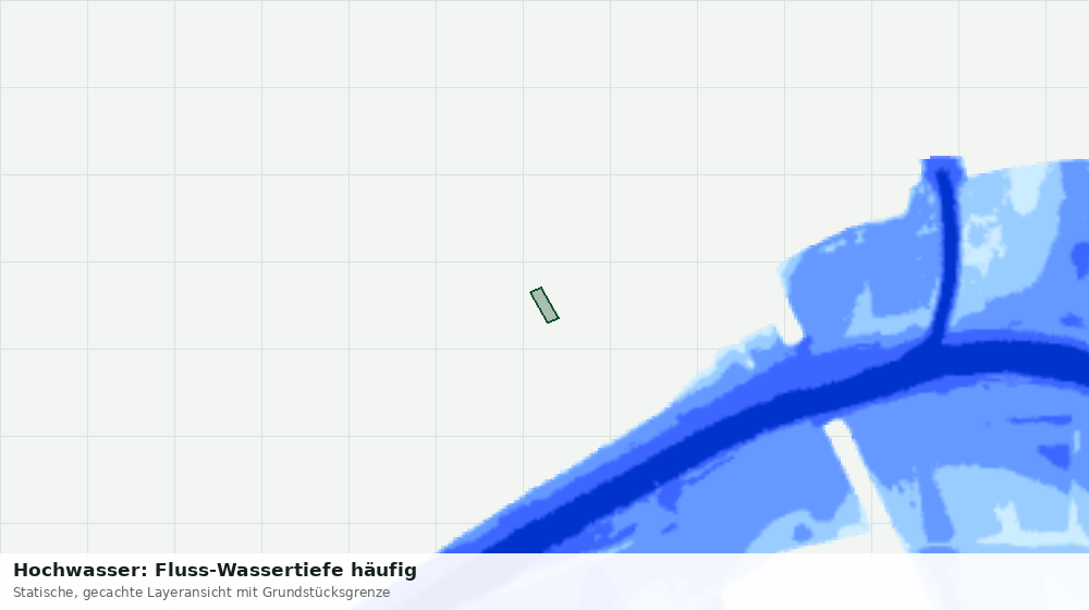Statische Kartenansicht: Hochwasser: Fluss-Wassertiefe häufig