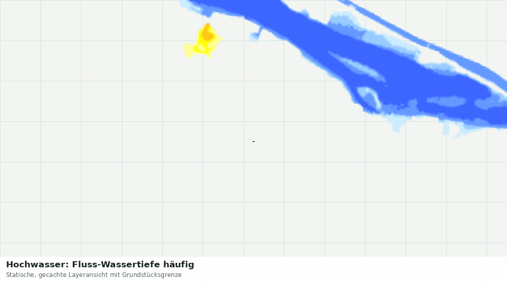 Statische Kartenansicht: Hochwasser: Fluss-Wassertiefe häufig