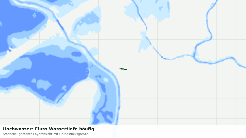 Statische Kartenansicht: Hochwasser: Fluss-Wassertiefe häufig