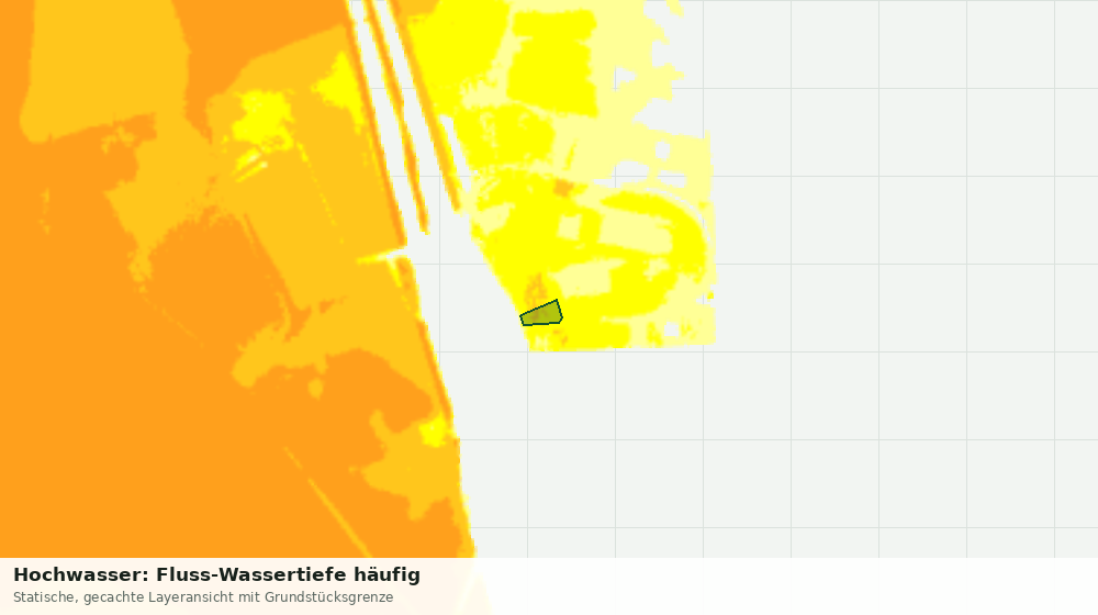 Statische Kartenansicht: Hochwasser: Fluss-Wassertiefe häufig