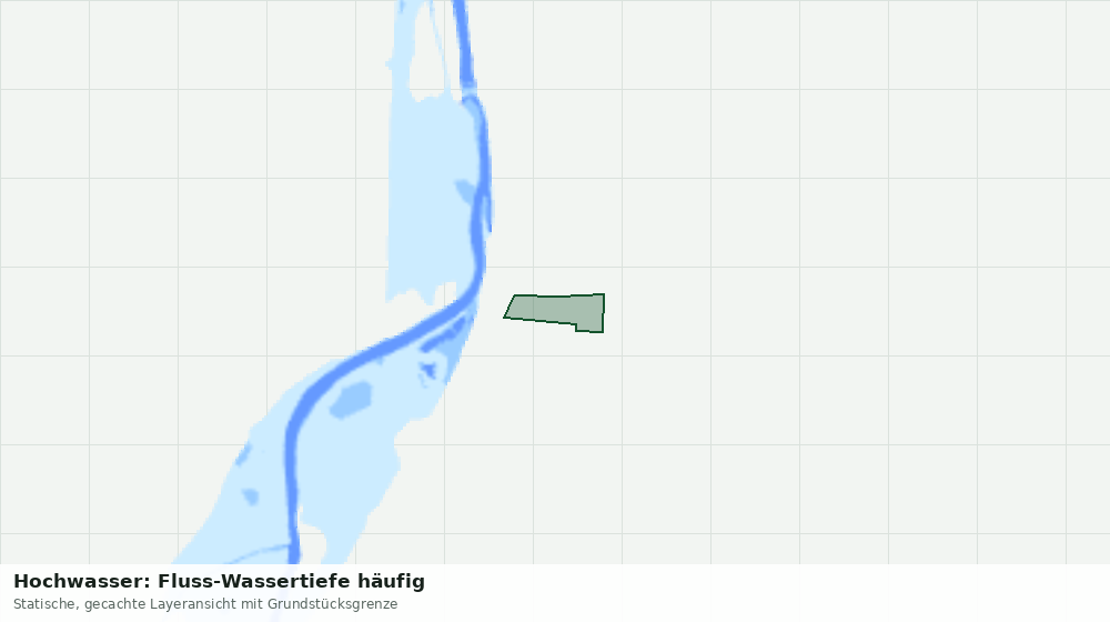 Statische Kartenansicht: Hochwasser: Fluss-Wassertiefe häufig