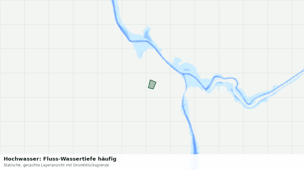 Statische Kartenansicht: Hochwasser: Fluss-Wassertiefe häufig