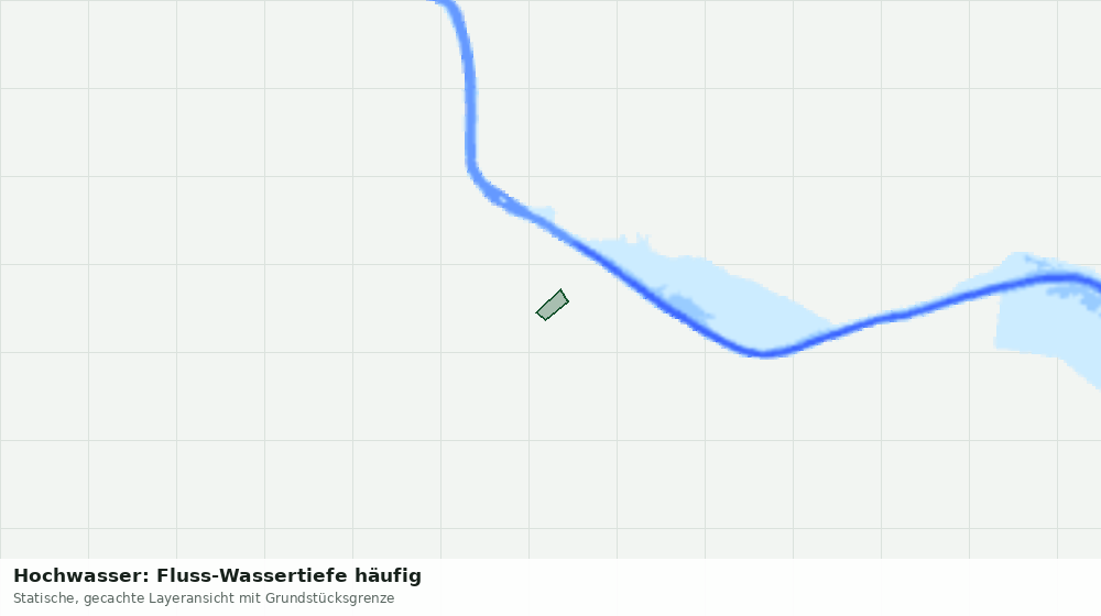 Statische Kartenansicht: Hochwasser: Fluss-Wassertiefe häufig