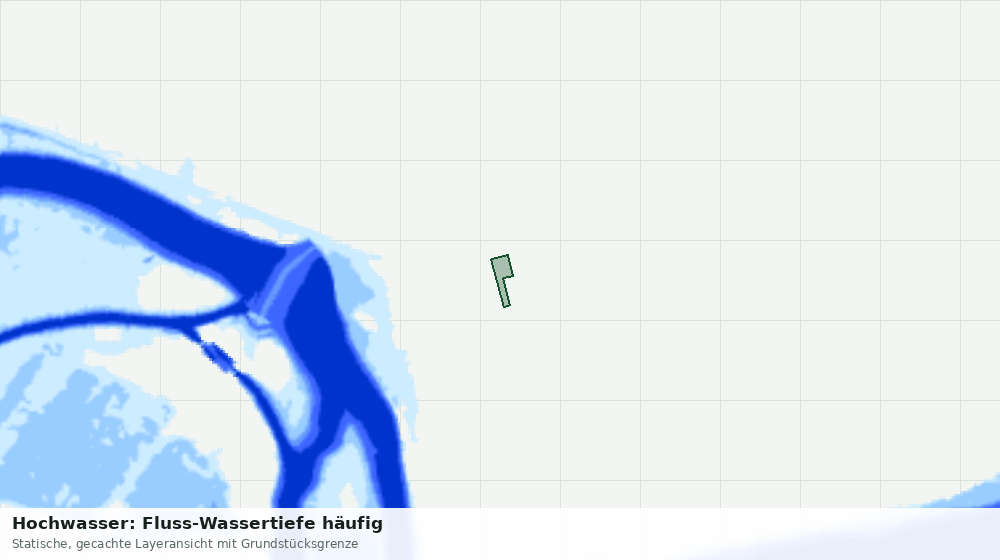 Statische Kartenansicht: Hochwasser: Fluss-Wassertiefe häufig