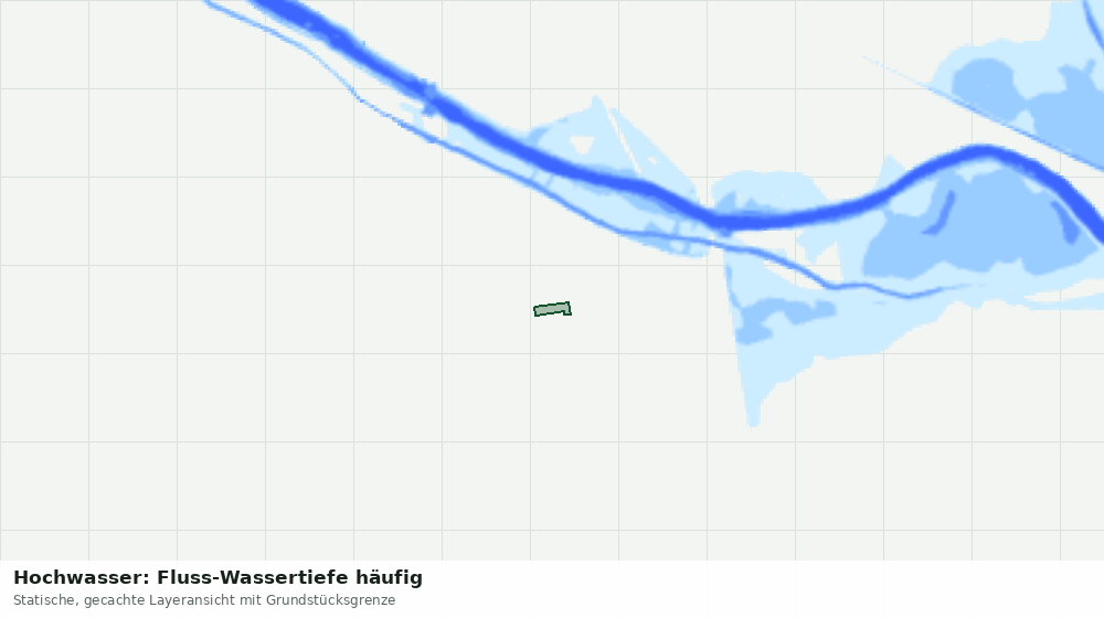 Statische Kartenansicht: Hochwasser: Fluss-Wassertiefe häufig