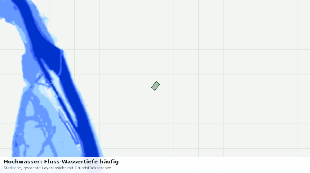 Statische Kartenansicht: Hochwasser: Fluss-Wassertiefe häufig
