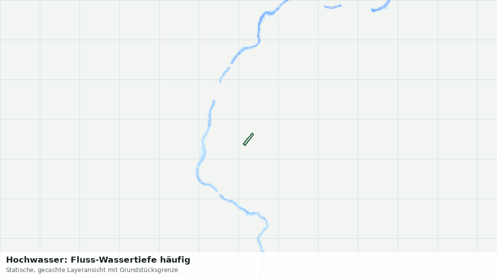 Statische Kartenansicht: Hochwasser: Fluss-Wassertiefe häufig