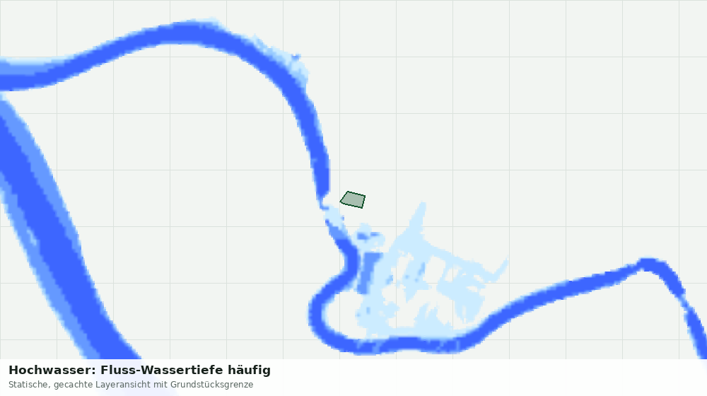 Statische Kartenansicht: Hochwasser: Fluss-Wassertiefe häufig