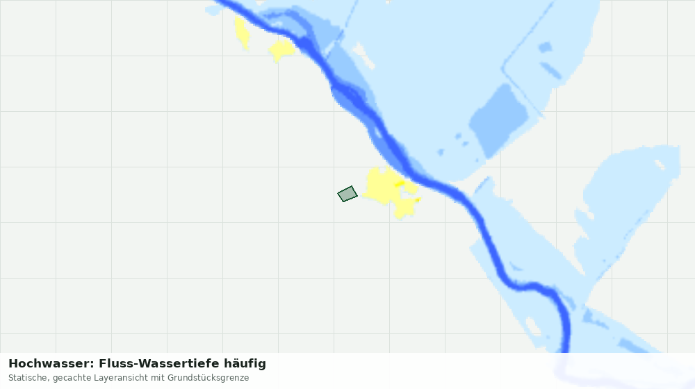 Statische Kartenansicht: Hochwasser: Fluss-Wassertiefe häufig