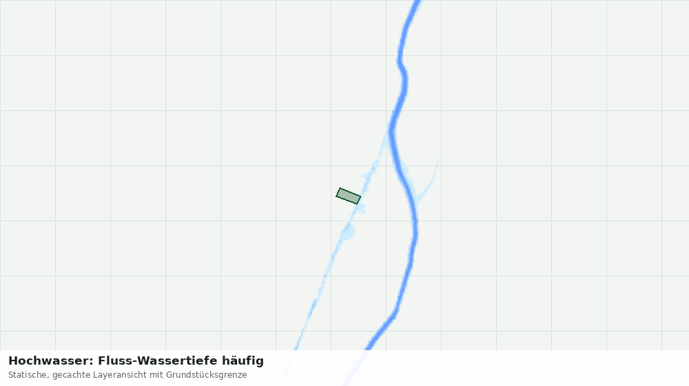 Statische Kartenansicht: Hochwasser: Fluss-Wassertiefe häufig