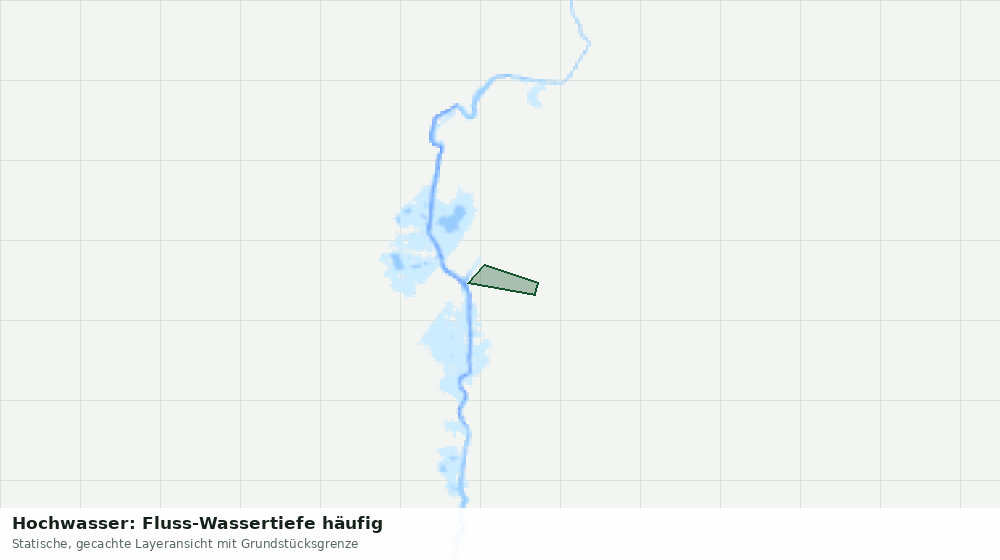 Statische Kartenansicht: Hochwasser: Fluss-Wassertiefe häufig