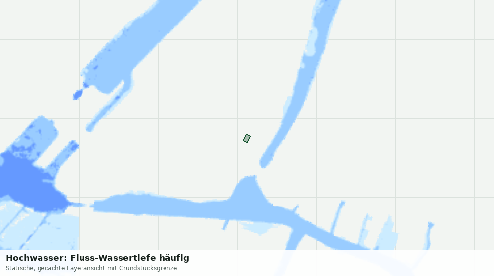 Statische Kartenansicht: Hochwasser: Fluss-Wassertiefe häufig