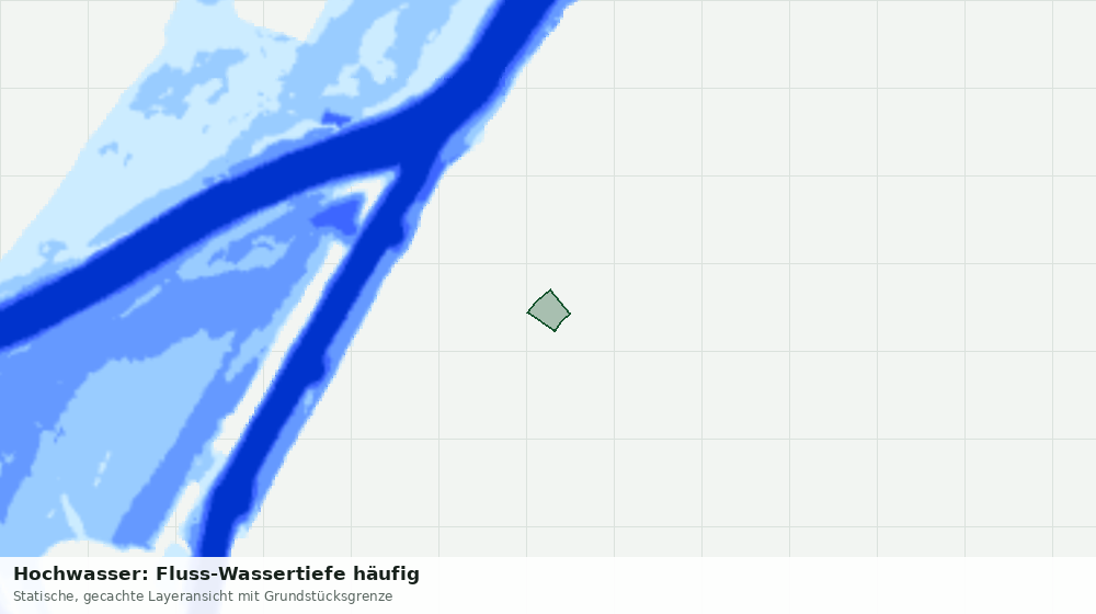 Statische Kartenansicht: Hochwasser: Fluss-Wassertiefe häufig