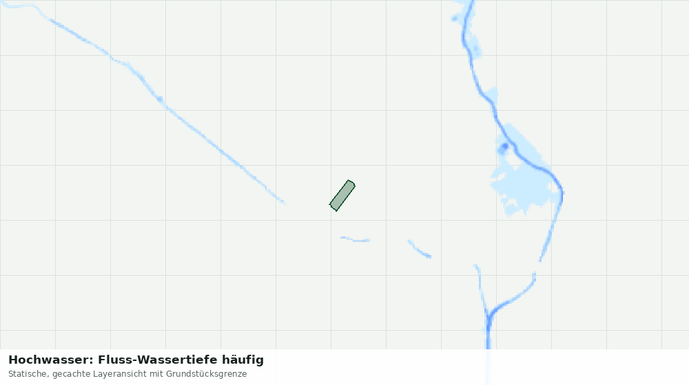 Statische Kartenansicht: Hochwasser: Fluss-Wassertiefe häufig