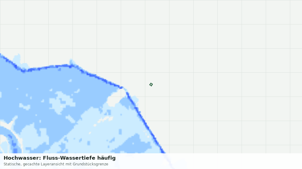 Statische Kartenansicht: Hochwasser: Fluss-Wassertiefe häufig