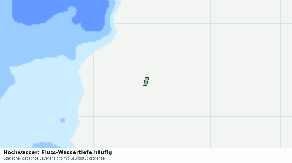 Statische Kartenansicht: Hochwasser: Fluss-Wassertiefe häufig