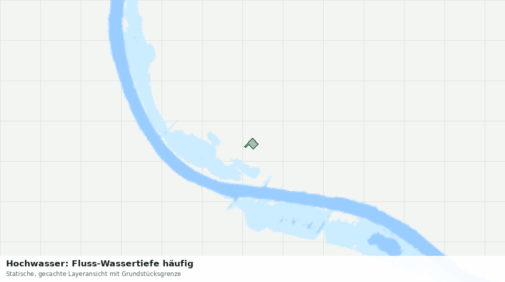 Statische Kartenansicht: Hochwasser: Fluss-Wassertiefe häufig