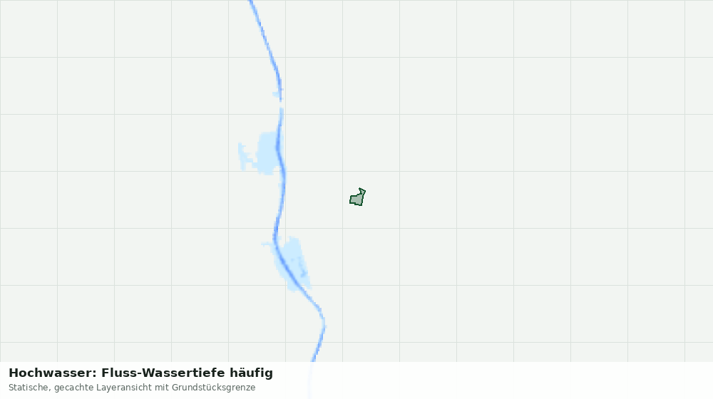 Statische Kartenansicht: Hochwasser: Fluss-Wassertiefe häufig