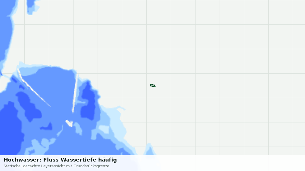Statische Kartenansicht: Hochwasser: Fluss-Wassertiefe häufig