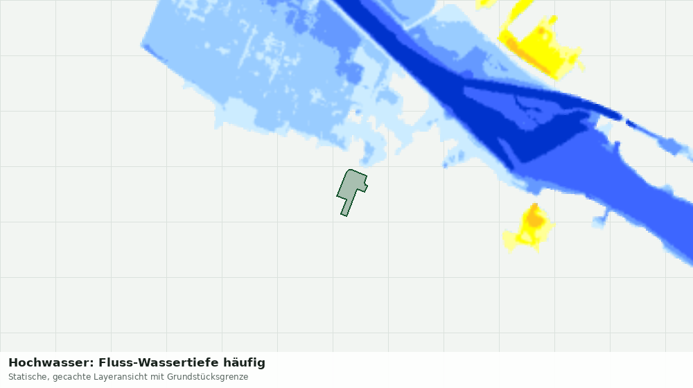 Statische Kartenansicht: Hochwasser: Fluss-Wassertiefe häufig